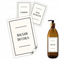 naklejki na kosmetyki etykiety na kosmetyki mydło szampon 16szt 6x9cm