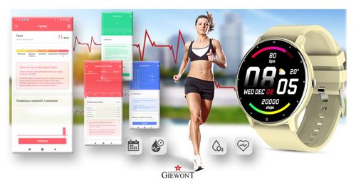 Smartwatch Giewont GW120-6 Ecru na Arena.pl