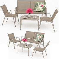 zestaw meble ogrodowe 2 x krzesło sofa stolik komplet ogrodowych na taras