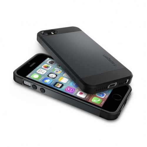 Spigen Slim Armor etui do iPhone 5/5S/SE grafit na Arena.pl