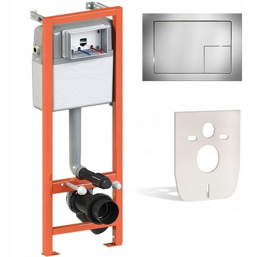 PRZYCISK DO SPŁUCZKI WC Cersanit Link Aqua CHROM POŁYSK Przycisk Spłukujący na Arena.pl