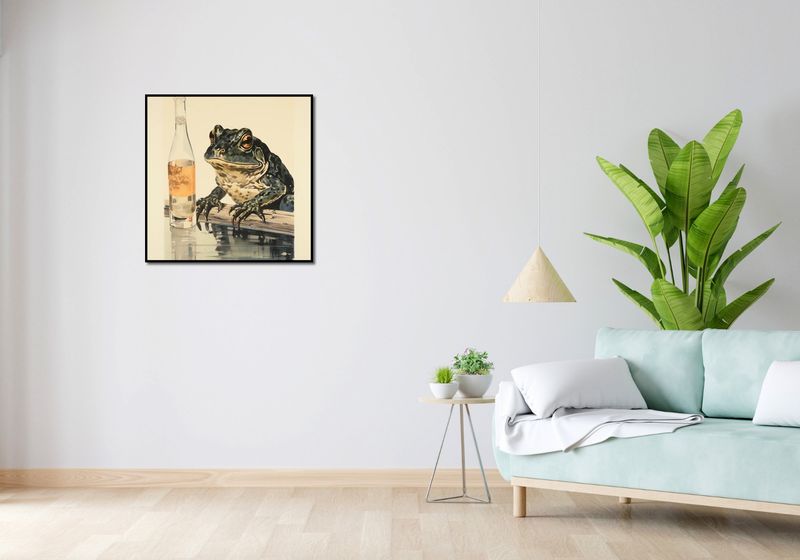 Plakat 70x70cm Refleksje Błotniaka zdjęcie 4