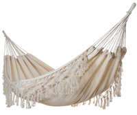 Duży hamak ogrodowy MIDAS 150x200 cm ecru dwuosobowy