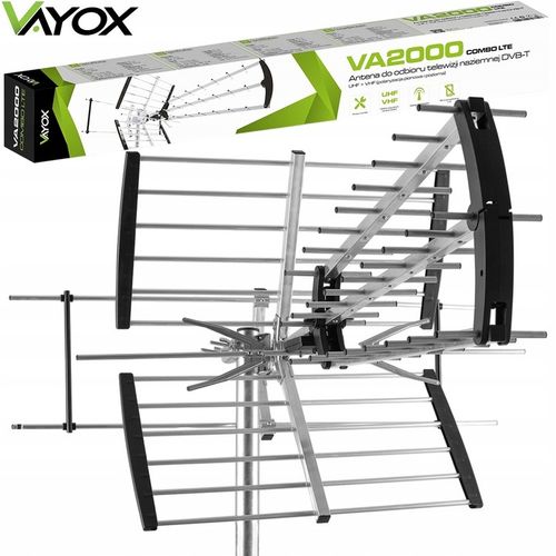 ANTENA KIERUNKOWA DVB-T2 DO TV NAZIEMNEJ MUX8 Filtr LTE HD 4K UHF VHF 120km na Arena.pl