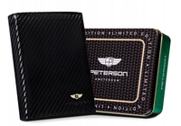 Skorzany portfel meski z systemem RFID