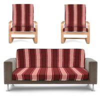 Narzuta Na Wersalkę I Fotele Czerwono Zielona 23146