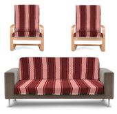 Narzuta Na Wersalkę I Fotele Czerwono Zielona 23146