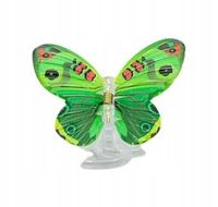 Spinka klamra plastikowa motyl duża zielony 7 cm