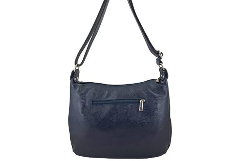 Pojemna torebka na ramię z kieszenią - Granatowa na Arena.pl