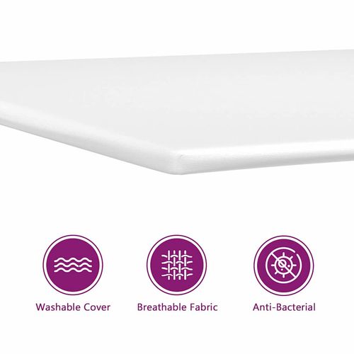 Łóżko sprężynowe z materacem Jasnoszary 140 x 190 cm Aksamit na Arena.pl