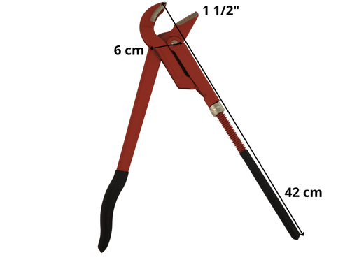 Uniwersalny Klucz Do Rur 1.5" Stalowy Regulowany Hydrauliczny na Arena.pl