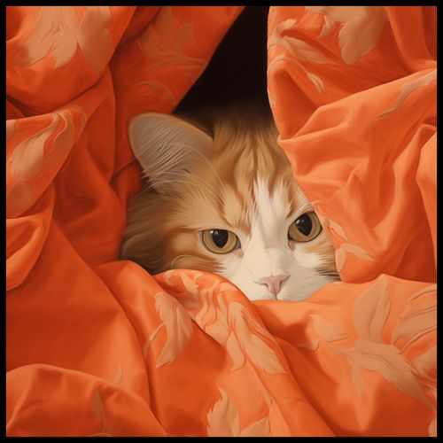 Plakat 70x70cm Ukryty Kot na Arena.pl