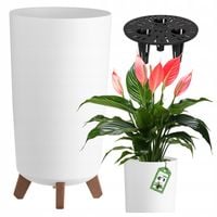 DONICA DONICZKA WYSOKA KWIETNIK STOJĄCY NA NÓŻKACH DO DOMU OGRODOWA BIAŁA