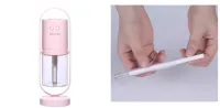 Różowy nawilżacz USB z lampką projekcyjną - zestaw