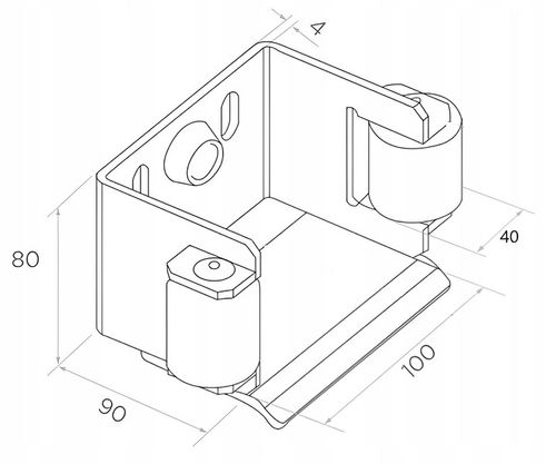 WÓZEK WÓZKI ROLKI DO BRAMY PRZESUWNEJ 80x80 ZESTAW WÓZKÓW BRAMOWYCH WAHLIWE na Arena.pl