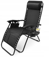 SKŁADANY REGULOWANY LEŻAK FOTEL OGRODOWY GRAVITY