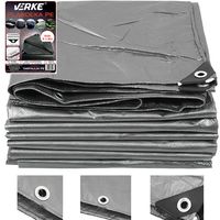 PLANDEKA UNIWERSALNA WZMACNIANA 5x8 M SZARA VERKE V50025 120 g/m