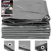 PLANDEKA UNIWERSALNA WZMACNIANA 5x8 M SZARA VERKE V50025 120 g/m