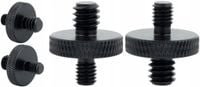 Adapter śruba redukcja 1/4" na M5 statywowa aluminiowa czarna 18 mm
