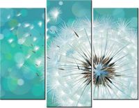 60 90CM OBRAZ 3 ELEM PUSZYSTY DMUCHAWIEC ŚCIENNY DRUK PŁÓTNO