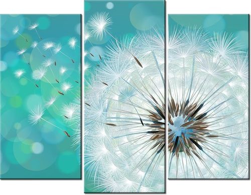 60 90CM OBRAZ 3 ELEM PUSZYSTY DMUCHAWIEC ŚCIENNY DRUK PŁÓTNO na Arena.pl