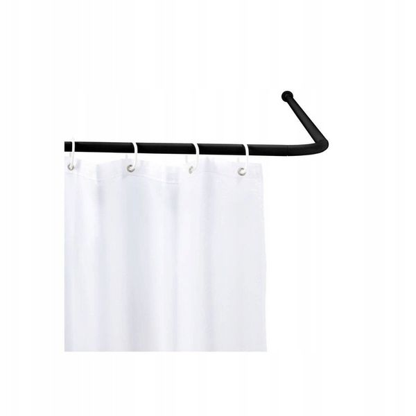 DRĄŻEK PRYSZNICOWY CZARNY NAROŻNY ALUMINIOWY WENKO zdjęcie 4