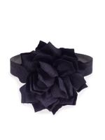 Opaska dziewczęca czarna z kwiatkiem 38-44 YOCLUB