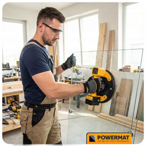 PRZYSSAWKA PRÓŻNIOWA DO PŁYTEK GLAZURY UCHWYT AKUMULATOR LCD 200 KG 200 MM na Arena.pl