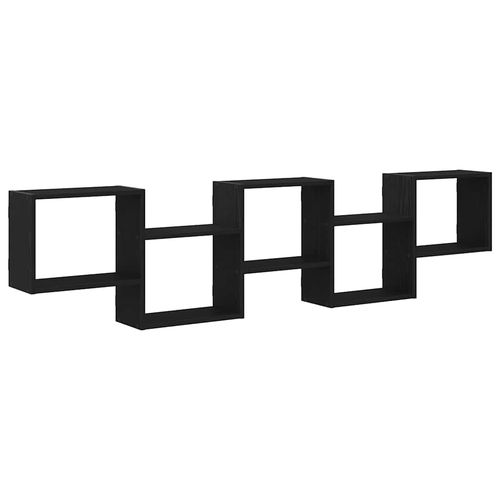 Półka ścienna kostka, 5 przegrodami, czarny na Arena.pl