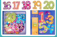 Układanka puzzle dla najmłodszych nauka liczenia cyfry