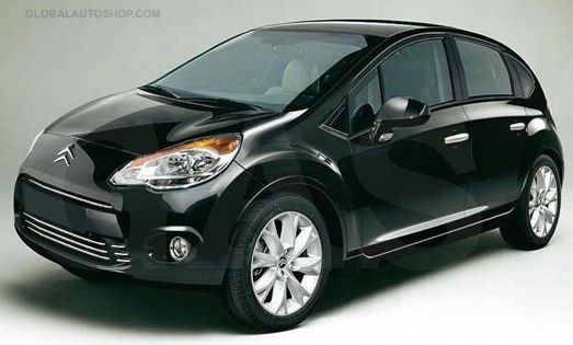 Citroen C3 - Chromowane Listwy na Grill Chrom Atrapy Zderzaka Tuning zdjęcie 3