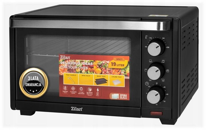 PIEKARNIK ELEKTRYCZNY 19L TERMOOBIEG+GRILL zdjęcie 5