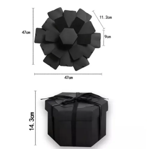 PUDEŁKO NIESPODZIANKA EXPLODING BOX PREZENT URODZINY IMIENINY ZRÓB TO SAM na Arena.pl