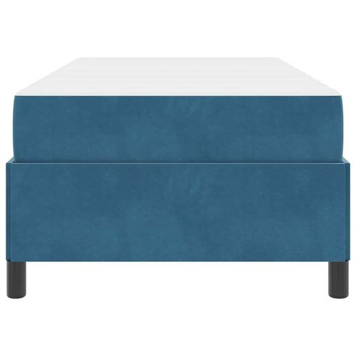 Ramka łóżka Ciemnoniebieski i biały 90 x 200 cm Aksamit na Arena.pl