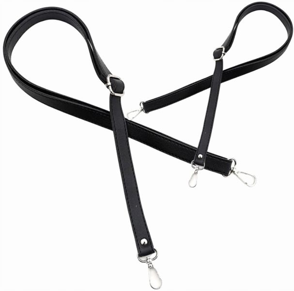 Pasek Regulowany Do Torby Torebki Skórzany Czarny zdjęcie 5