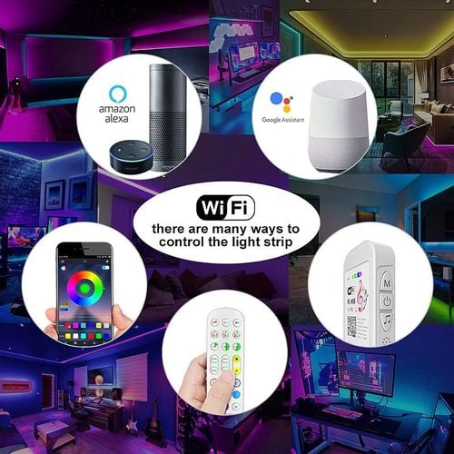 Taśma LED RGB smart wifi+kontroler muzyki 10metrów na Arena.pl