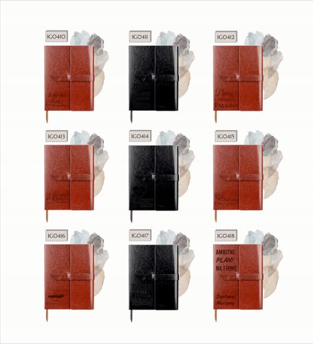 Notatnik A5 notes planer skórzany PERSONALIZOWANY GRAWER dla lekarza + imię na Arena.pl