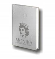 Planer Z TWOIM NAPISEM ksiażkowy kalendarz A5 złoty srebrny 2026 grawer