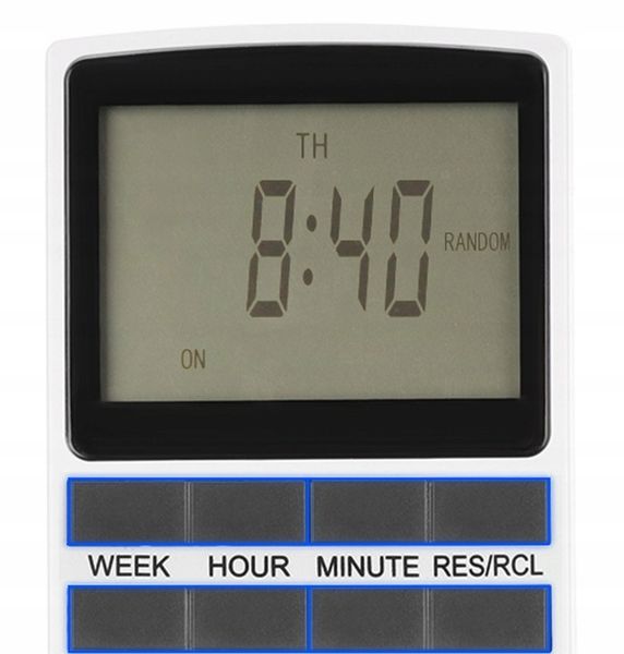 Programator Czasowy Timer Włącznik Wyłącznik Cyfrowy Wyświerlacz LCD Zegar zdjęcie 2