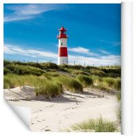 Fototapeta Latarnia Morska PLAŻA Wydmy do Salonu 368cm x 254cm