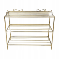 Półka na buty metalowa złota 60cm klasyczna szafka do przedpokoju garderoby