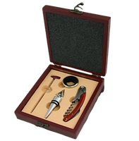 Zestaw do Wina w Pudełku na Prezent Zatyczka + Termometr + Przybornik