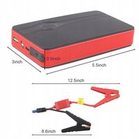 POWER BANK JUMP STARTER ROZRUCH BOOSTER 30000MAH + KLEMY 12V