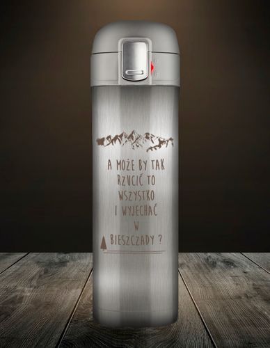 KUBEK TERMICZNY TERMOS NA KAWĘ HERBATĘ DO SAMOCHODU 440 ml PREZENT GRAWER na Arena.pl