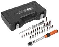 KLUCZ DYNAMOMETRYCZNY 1/4" 5-25Nm ZESTAW 32el. KD11394