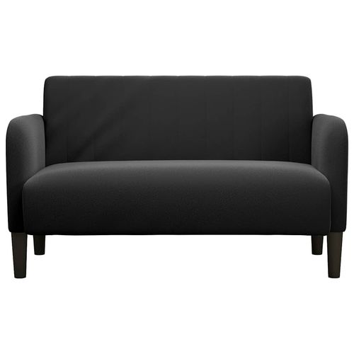 Sofa dwuosobowa czarna 109 cm aksamitna na Arena.pl