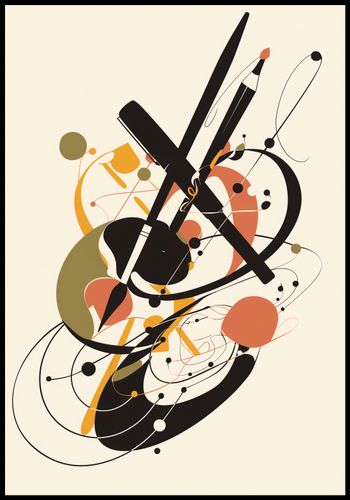 Plakat 68x98cm Abstrakcyjny Rapsod na Arena.pl