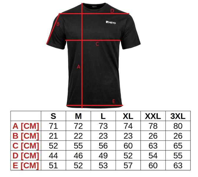 Koszulka męska BASIC HZT01 Heyo XL zdjęcie 4