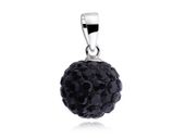 WISIOREK CZARNA KULKA KULECZKA SWAROVSKI 10MM