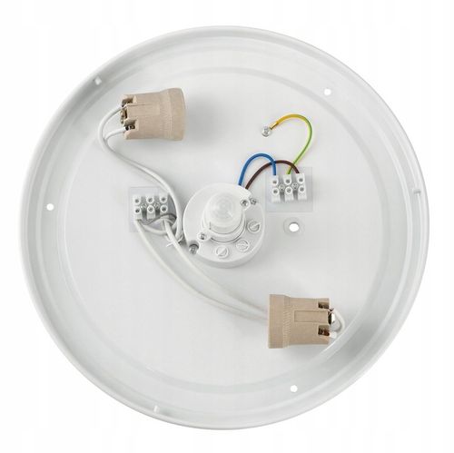 Plafon LED Lampa Sufitowa Z Czujnikiem Ruchu i Zmierzchu 2xE27 PIR na Arena.pl